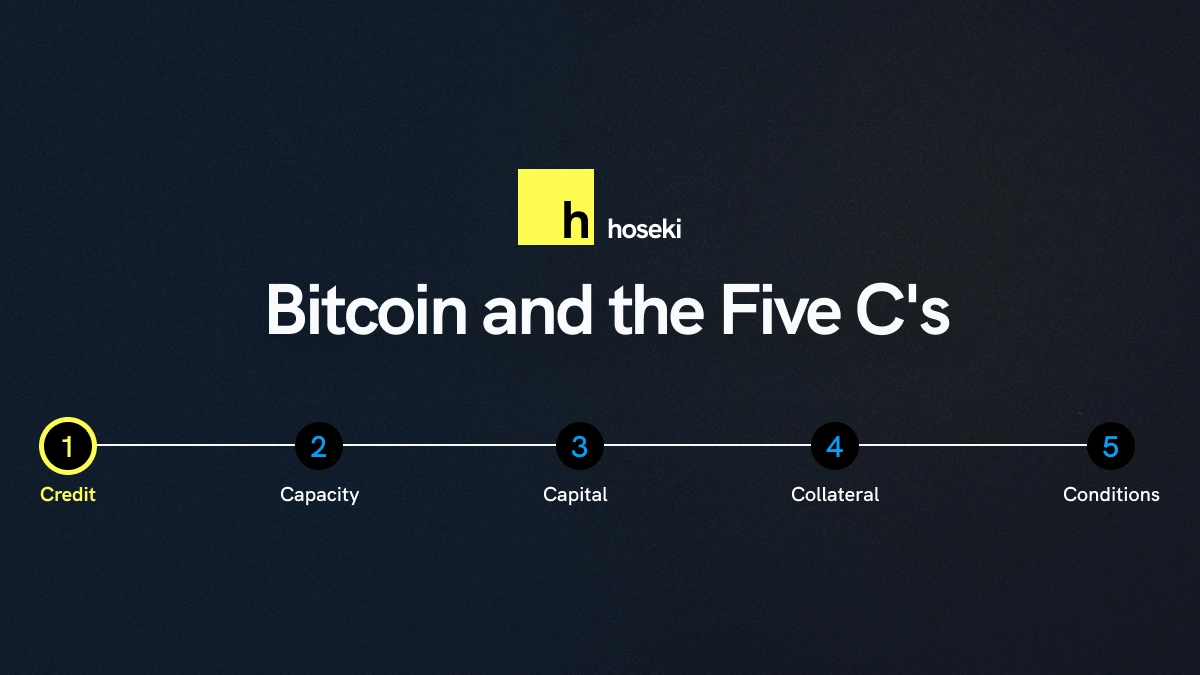 Bitcoin and the Five C's: Credit