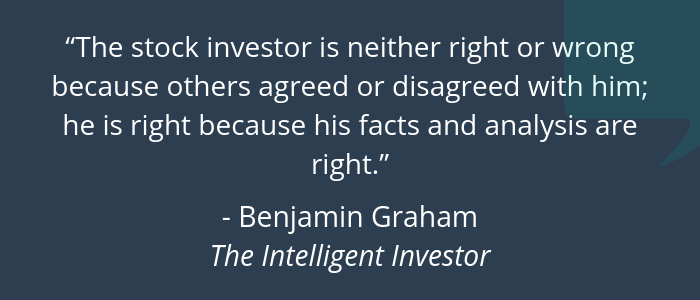 Benjamin Graham - Stock Analysis Quote