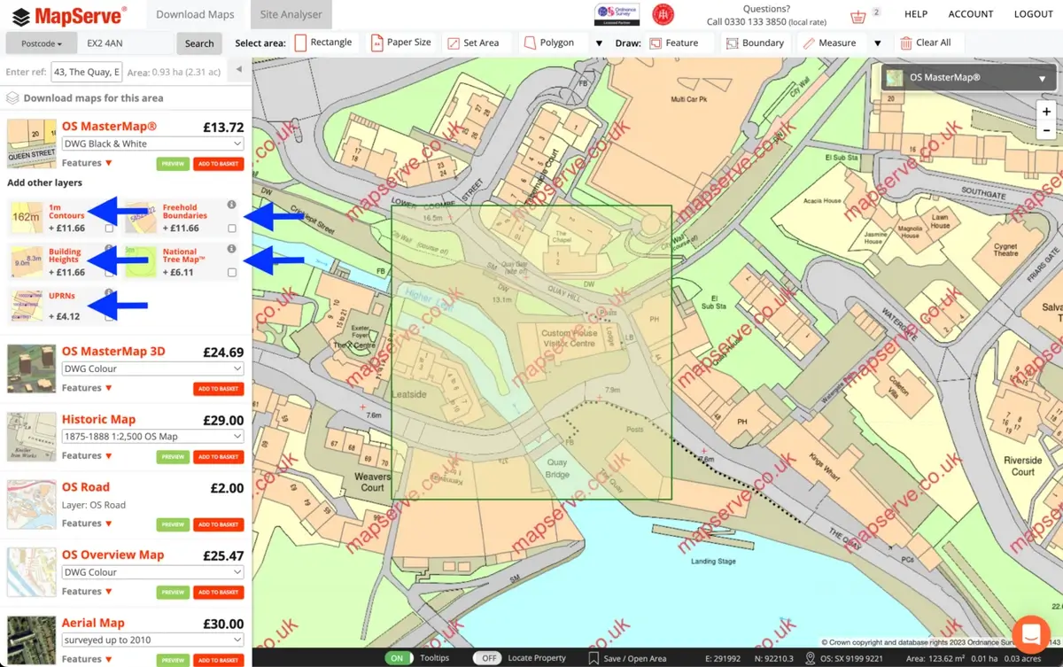 Additional Extra Layers - MapServe®