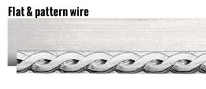 Flat and pattern wire for jewelry making