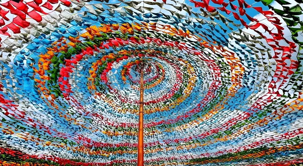 香格里拉大金幡（大經幡）