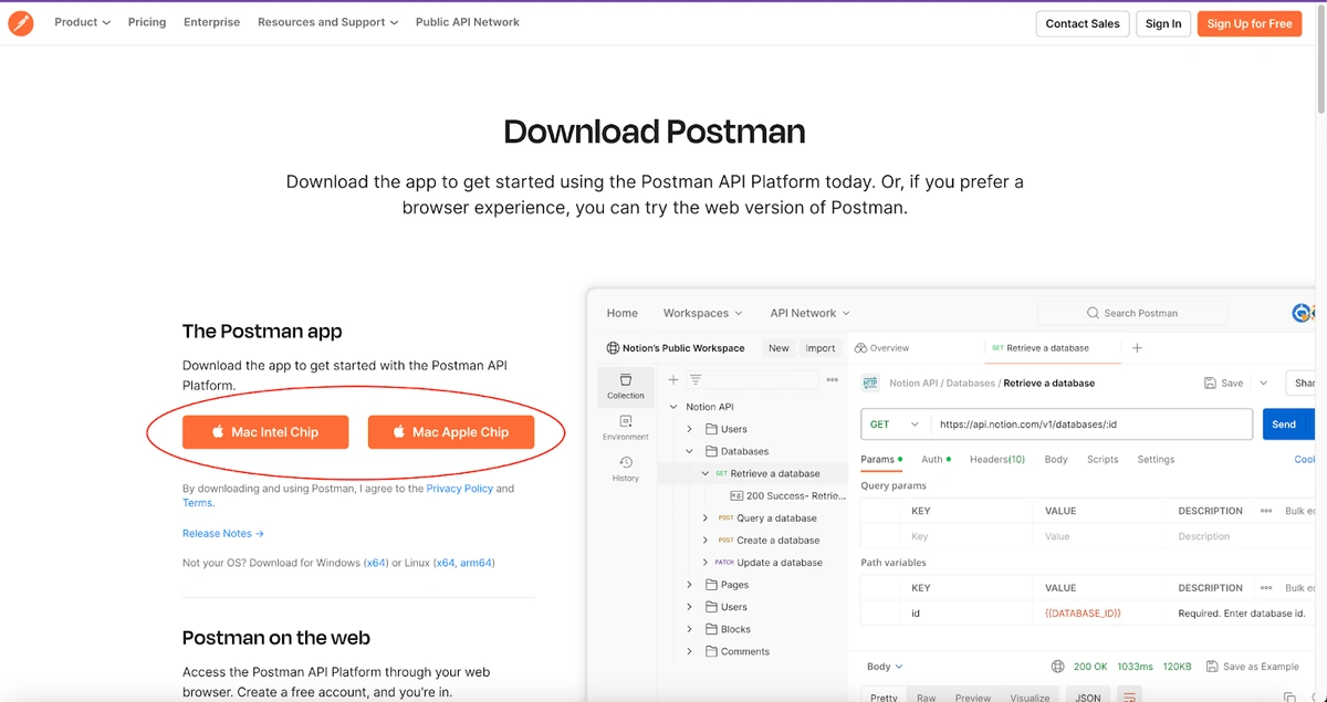 Downloading Postman