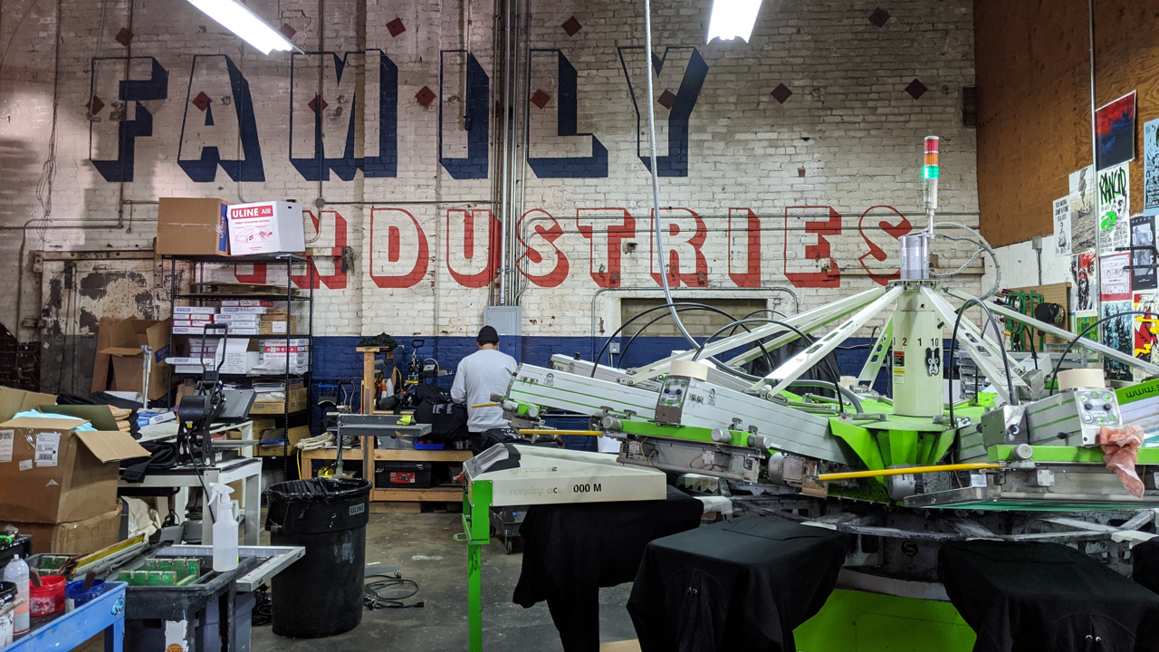 Family Industries in LA is a live-printing juggernaut – because they put process first