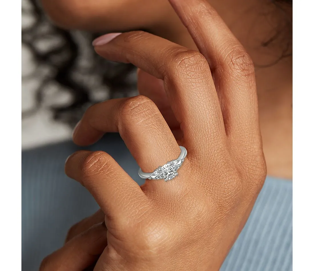 2 carat diamond pave engagement ring