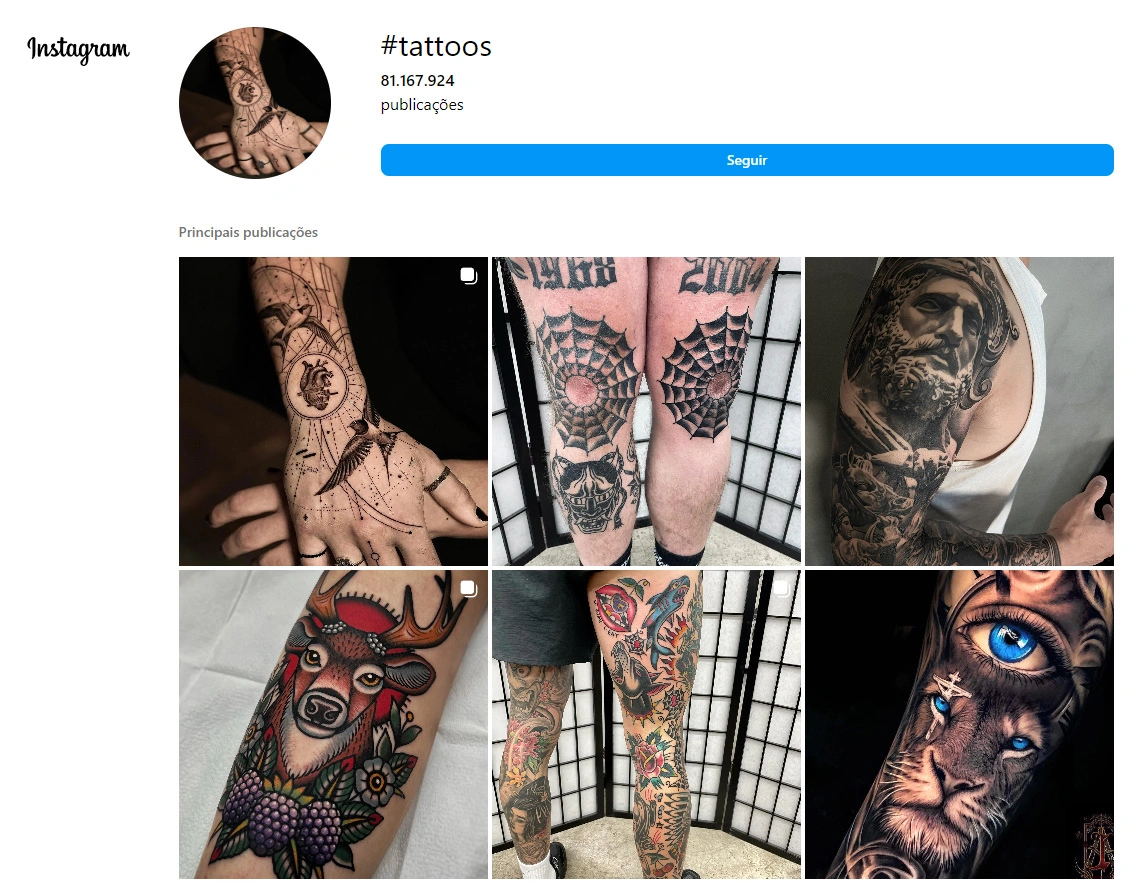 tattoo search on instagram