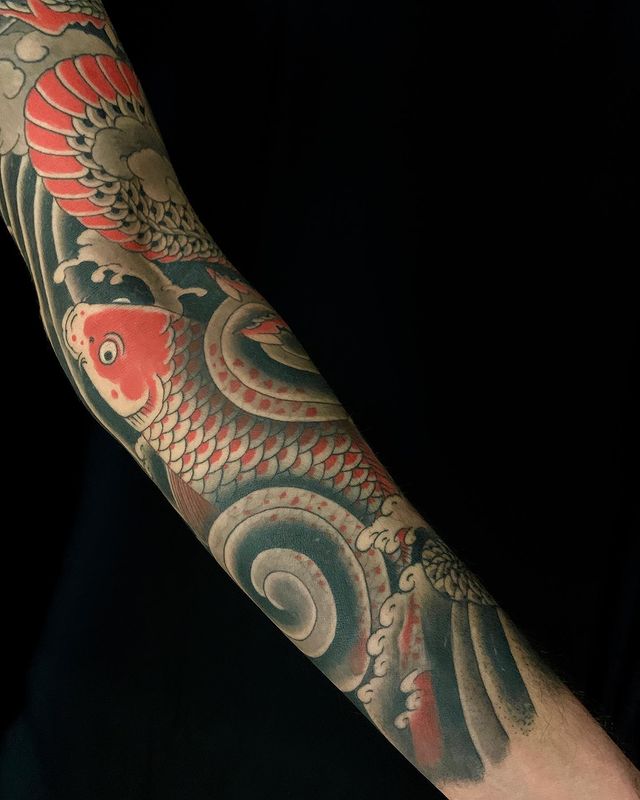 japanese sleeve irezumi koi fish