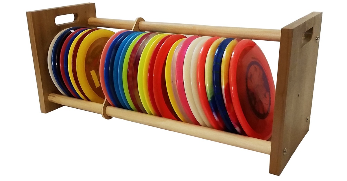 pvc pipe disc golf rack