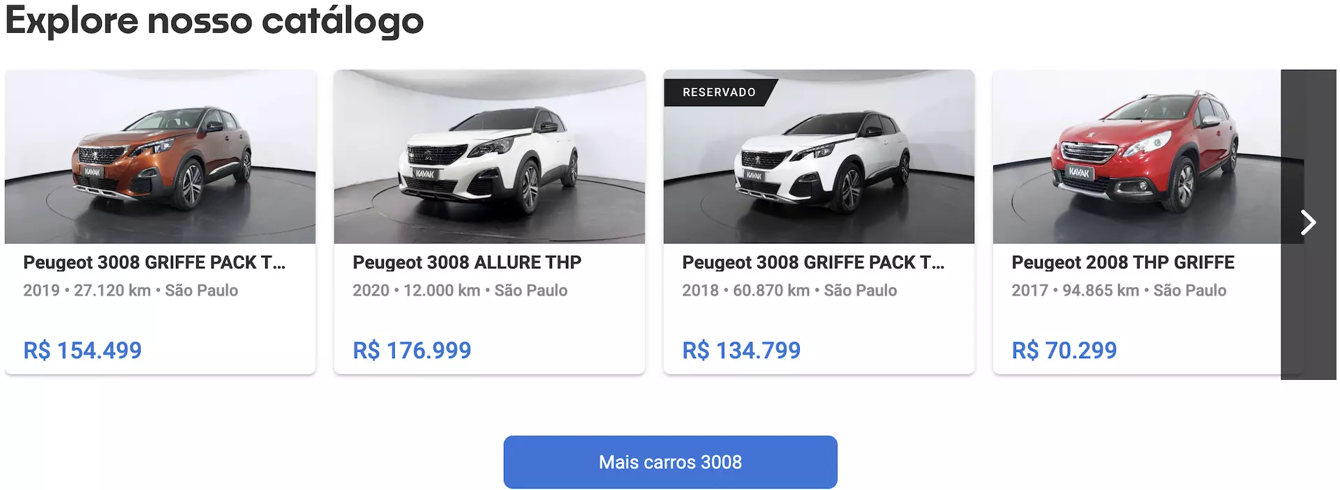 Peugeot 3008 preço