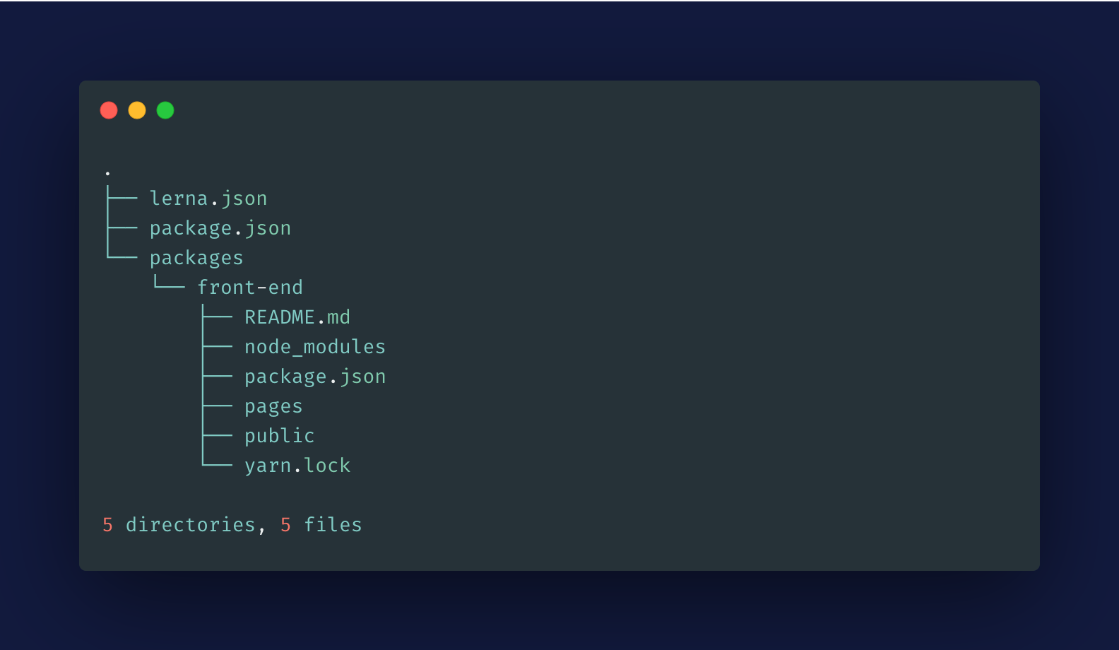 Screenshot: nextjs file structure added