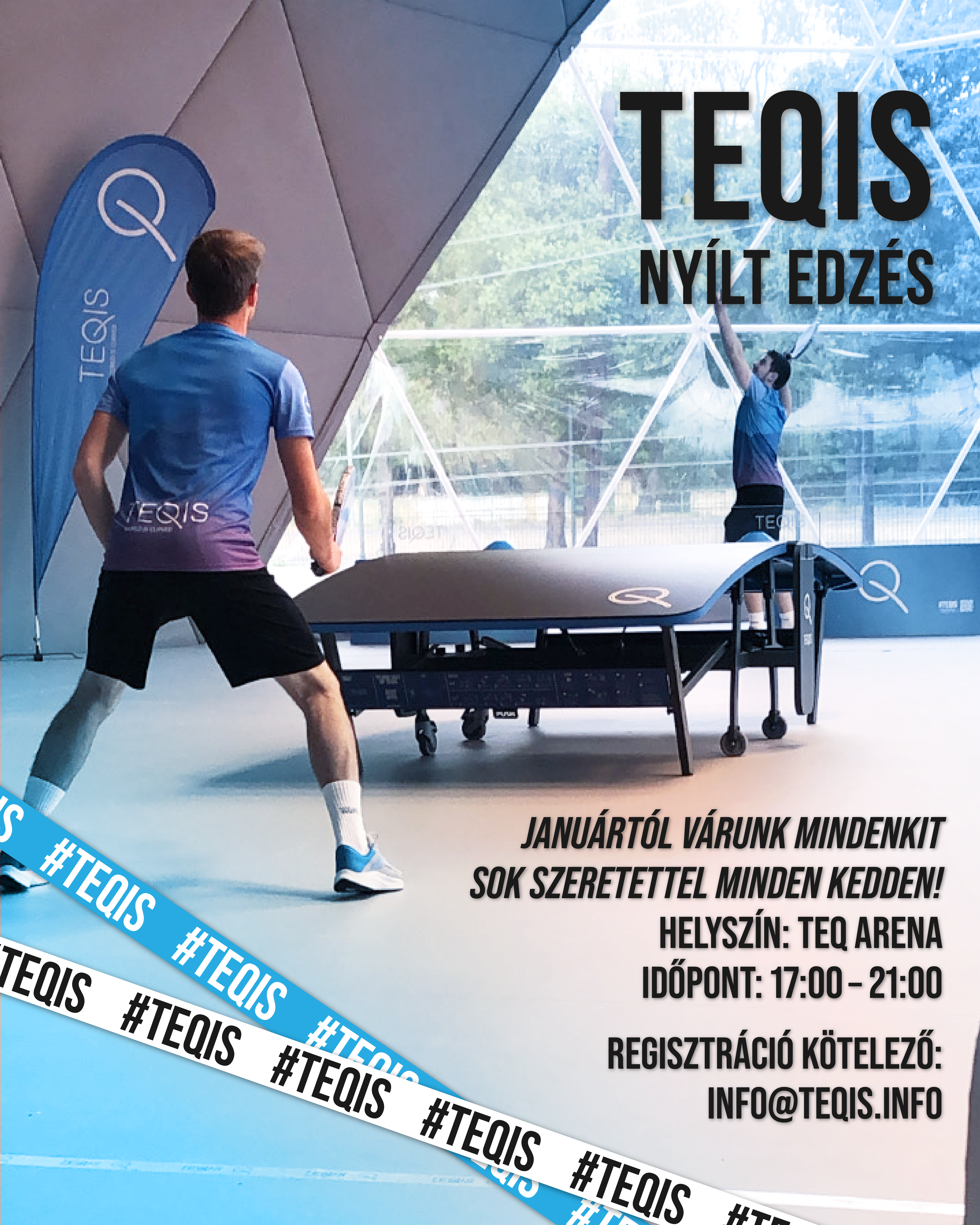 Nyílt teqis edzés a Teq Arénában