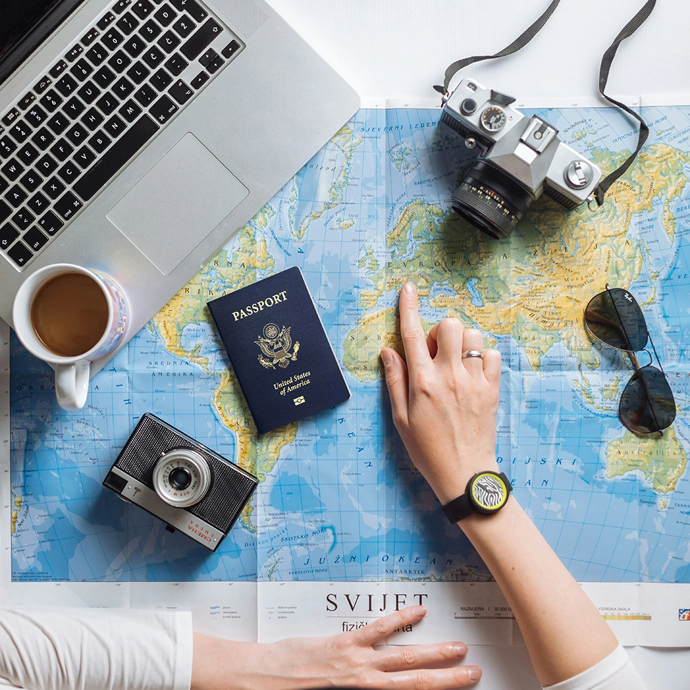 Woman Pointing at a Map.webp