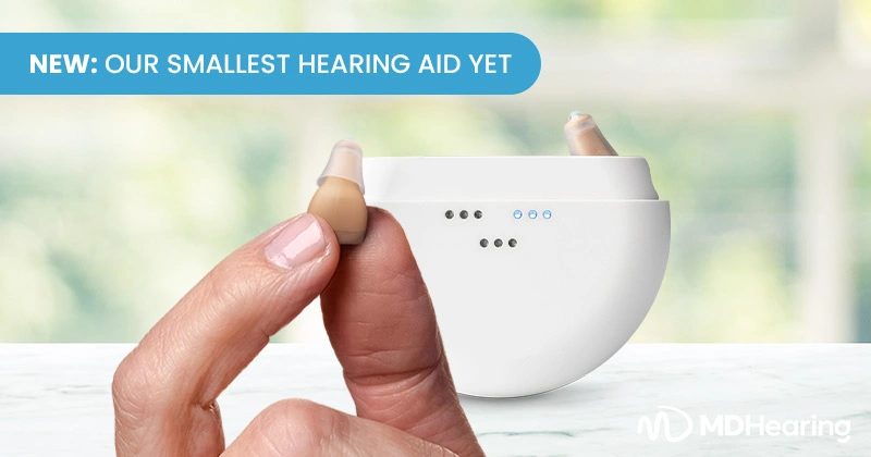 Introducing the MDHearing NEO: Our Most Invisible, Rechargeable Hearing Aid