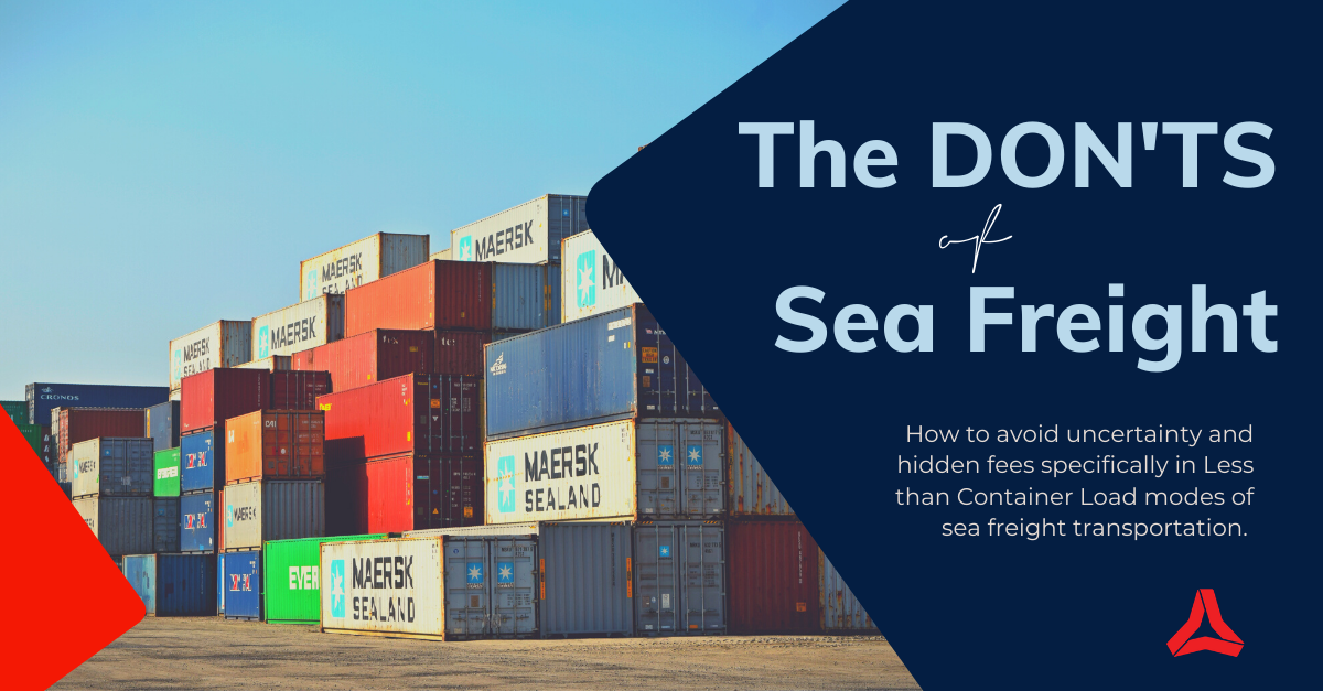 Sea Freight Don'ts Ocean Freight