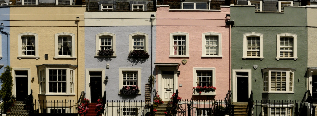 Terraced houses in the UK