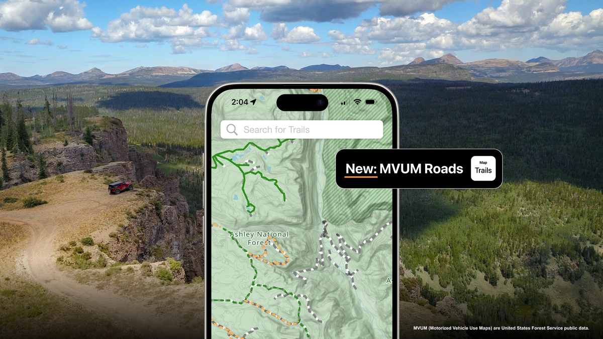 New Feature: Motor Vehicle Use Maps (MVUM) in Trails Offroad™ Blog Photo