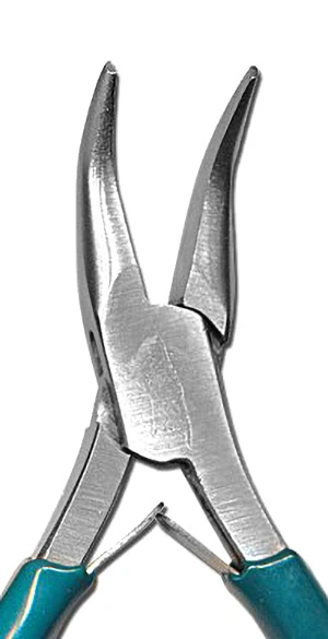 Bent nose pliers for jewelry making