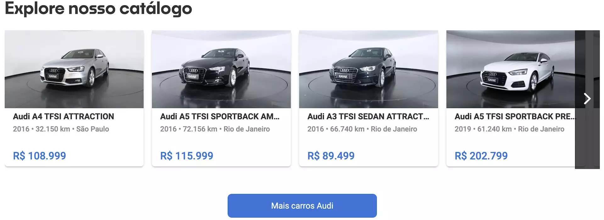 Carros Audi Preço