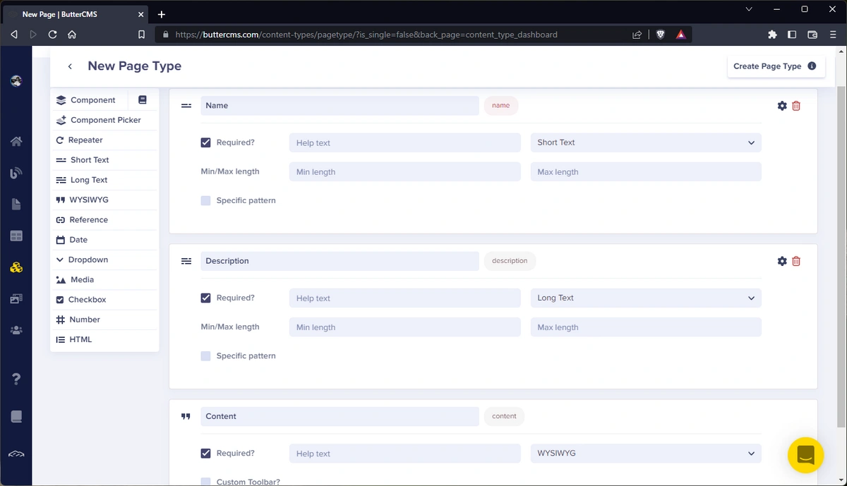 KB article page type configuration