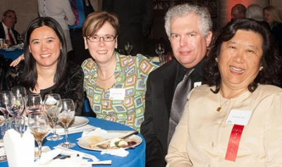 Dr. Isabelle Ryan and Dr Liyun Li, fertility specialists at PFC, attend San Francisco's Medical Society annual Gala