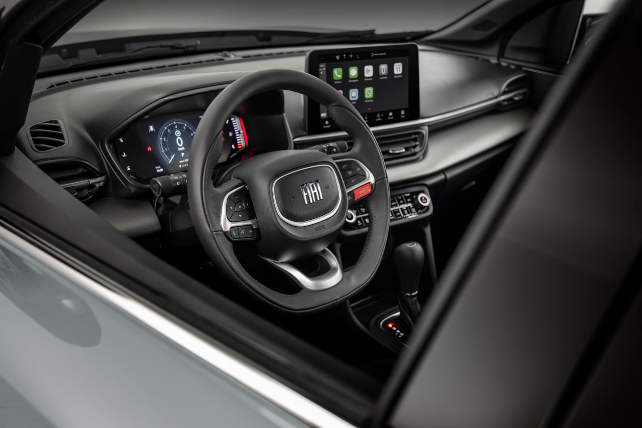 Detalhe do interior do Fiat Pulse 2022
