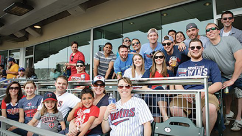 People sitting in the stadium