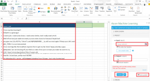 Excel Add-In App Store Excel Machine Learning Text Sentiment Analysis Predict