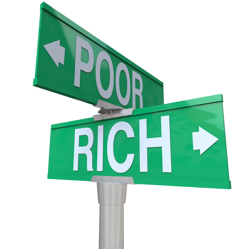 habits wealthy vs poor
