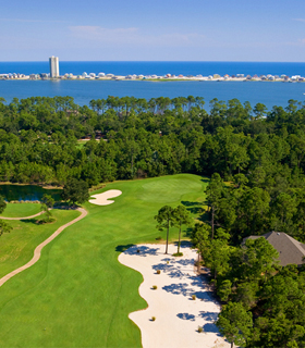 Arial view of the Peninsula Golf and Racquet Club