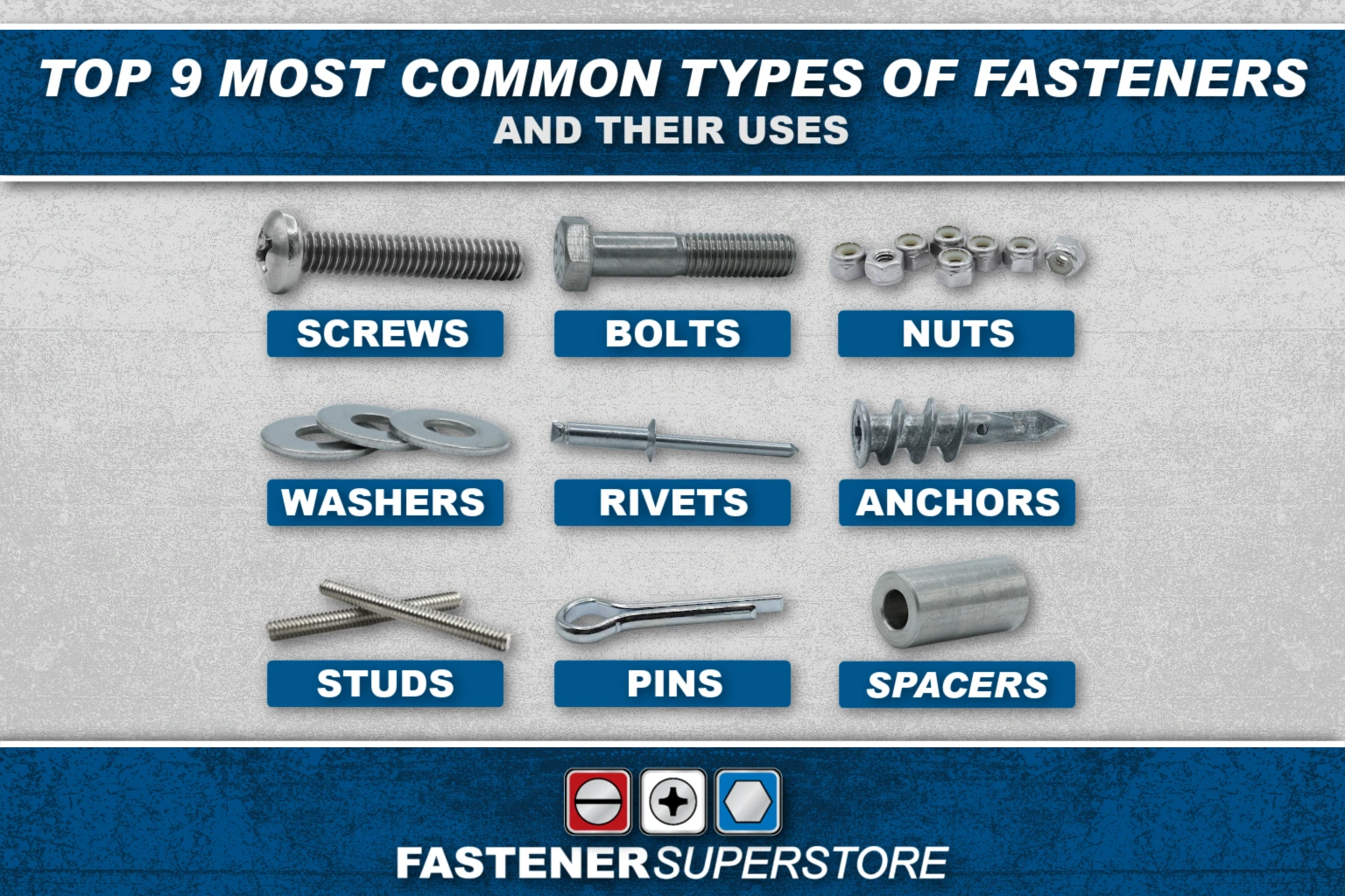 Common Types of Fasteners