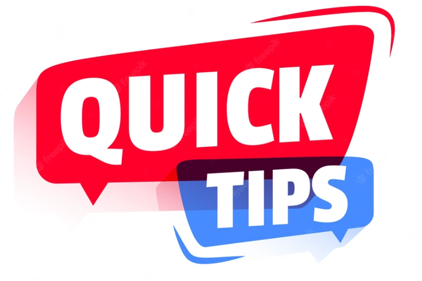 Quick tips poster