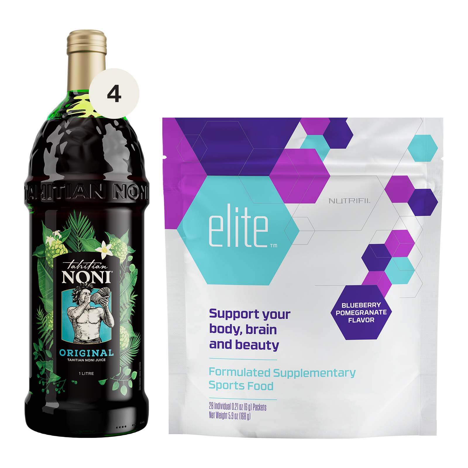Partner.Co | Tahitian Noni® ORIGINAL 4-Pack + Elite