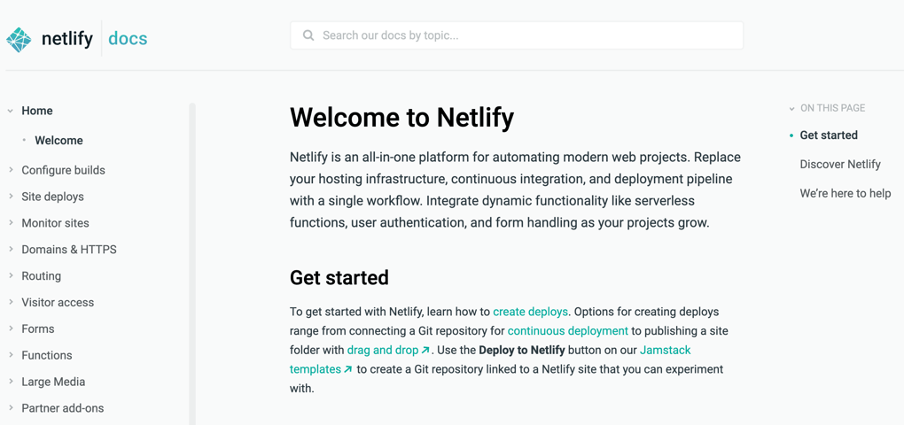 Deploying Netlify static website hosting