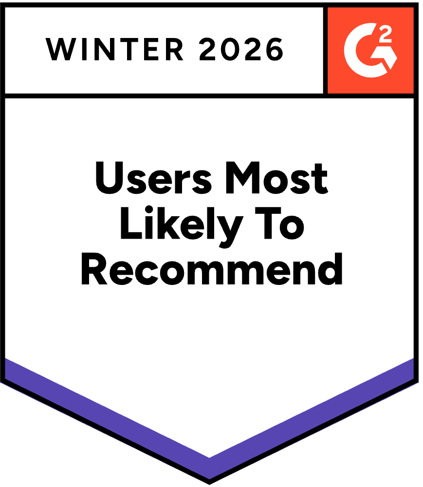 G2 Badge: Users Most Likely to Recommend, Winter 2026, ButterCMS