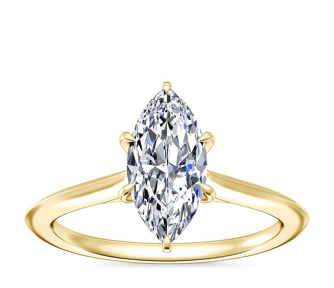 marquise cut diamond engagement ring north to south