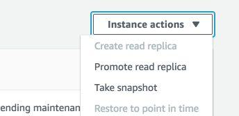 promote read replicate