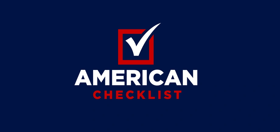 Promotional banner of the American Checklist podcast.