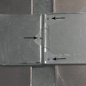 Preparing a hinge for soldering