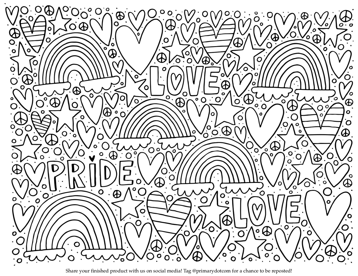 Printable Pride Coloring Pages Printable World Holiday