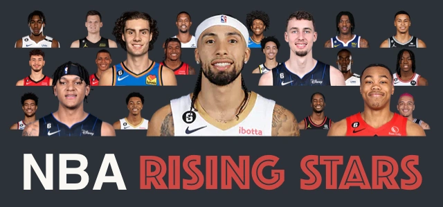 Using data from our Similarity Finder, which finds the most similar seasons in NBA history to a players current season, to rank all the players in the 2023 Rising Stars Challenge based on their future potential.