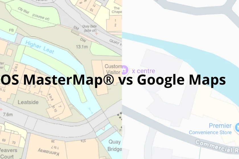 OS MasterMap® vs Google Maps comparison