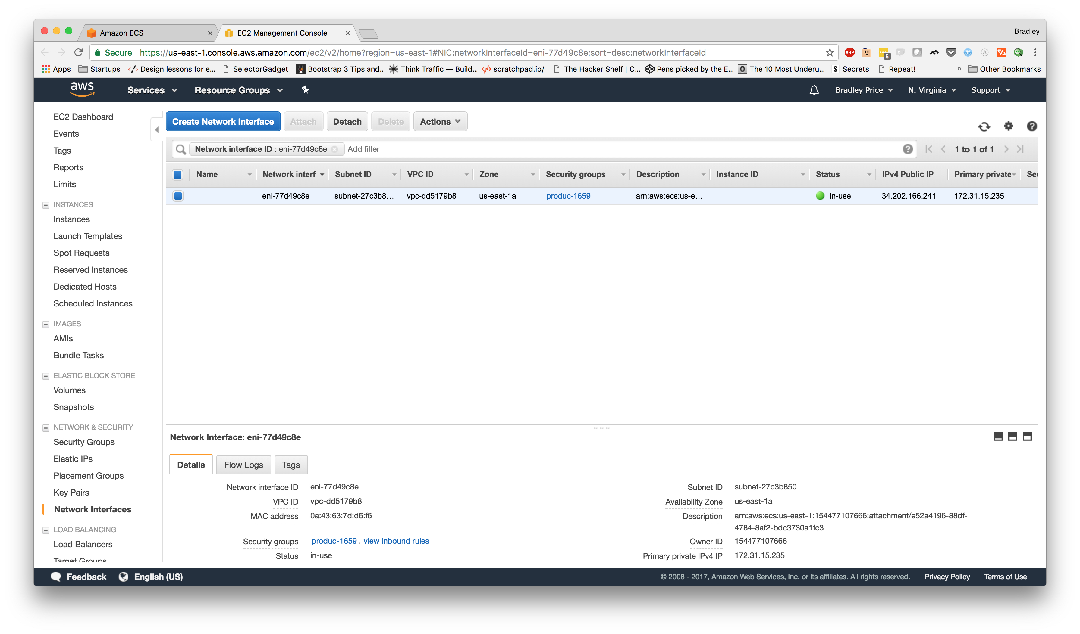 Elastic Network Interface