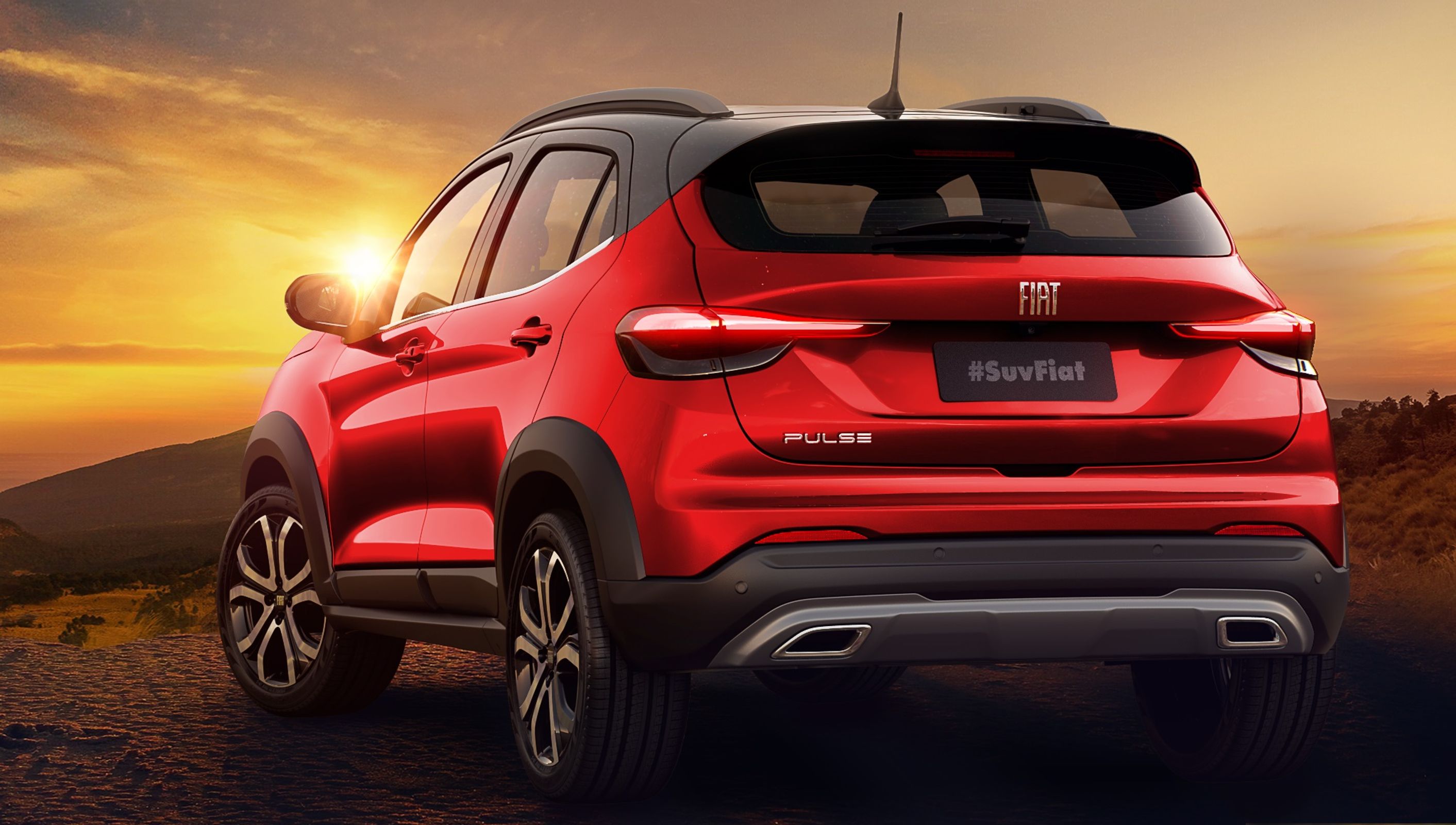 Traseira do novo SUV Fiat Pulse - Progetto 363