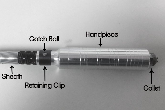 Diagram of the outer handpiece