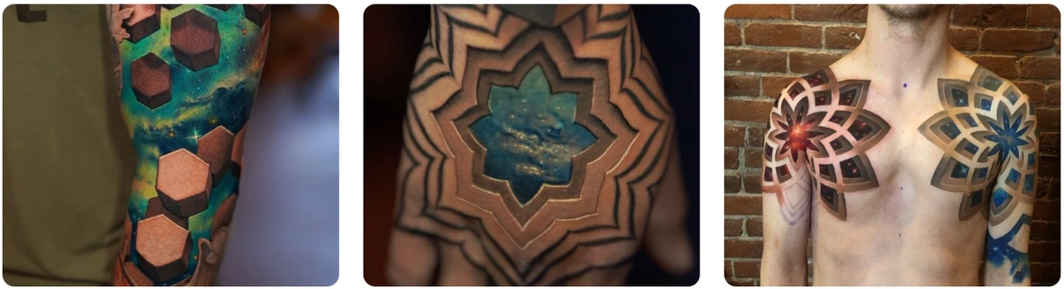 three tattoo examples by tattoo artist jesse rix