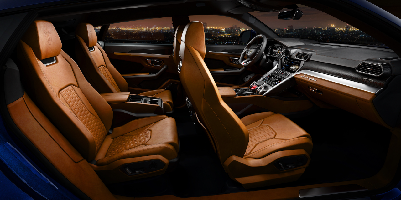 Interior do Lamborghini Urus