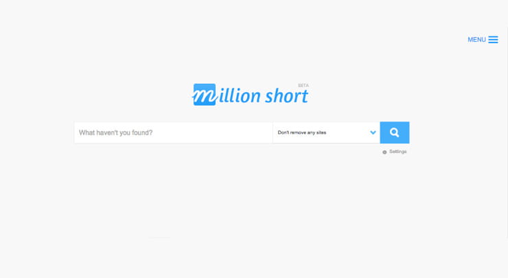 Million Short search aggregator