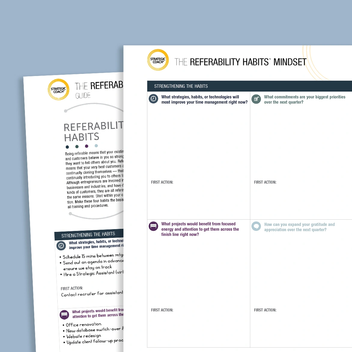 Image of The The Referability Habits Mindset tool. 