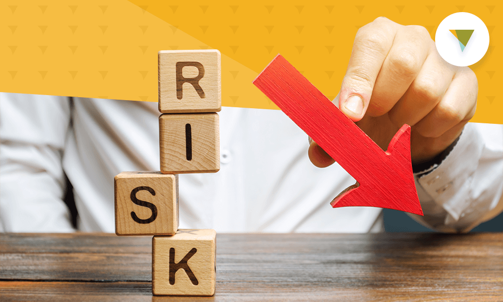 Letter blocks spelling "risk"