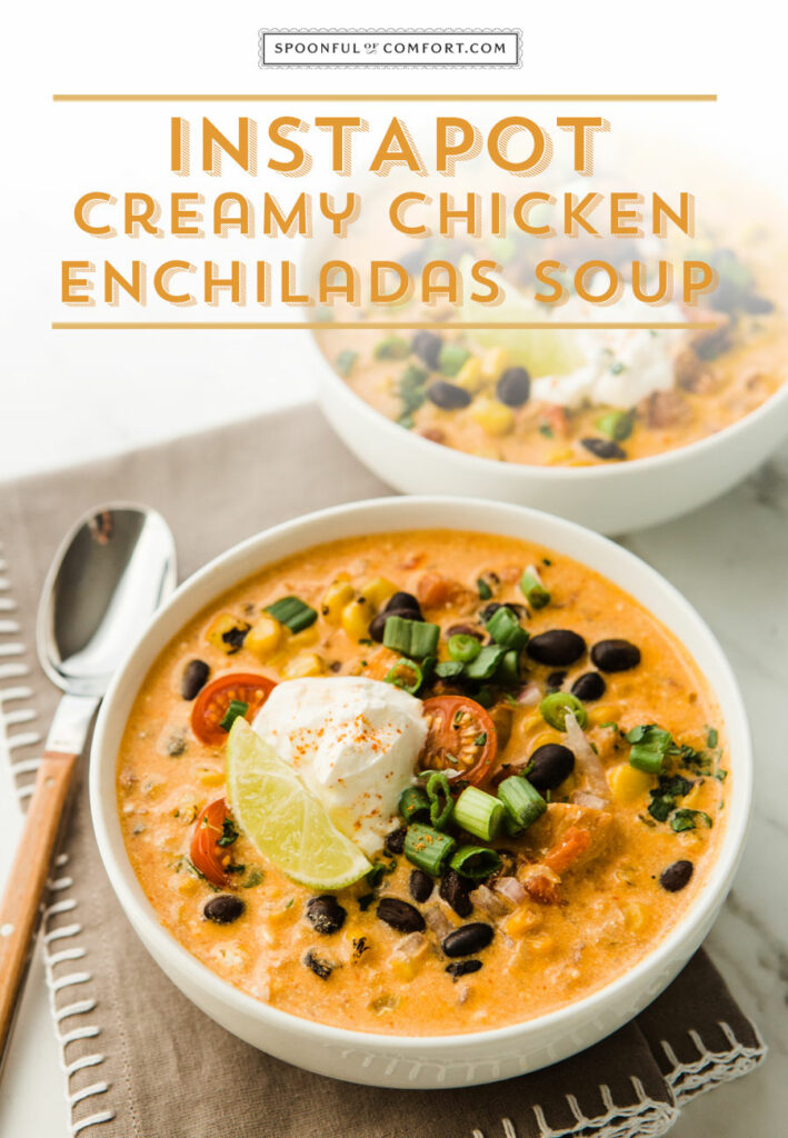 Instant Pot Creamy Chicken Enchilada Soup