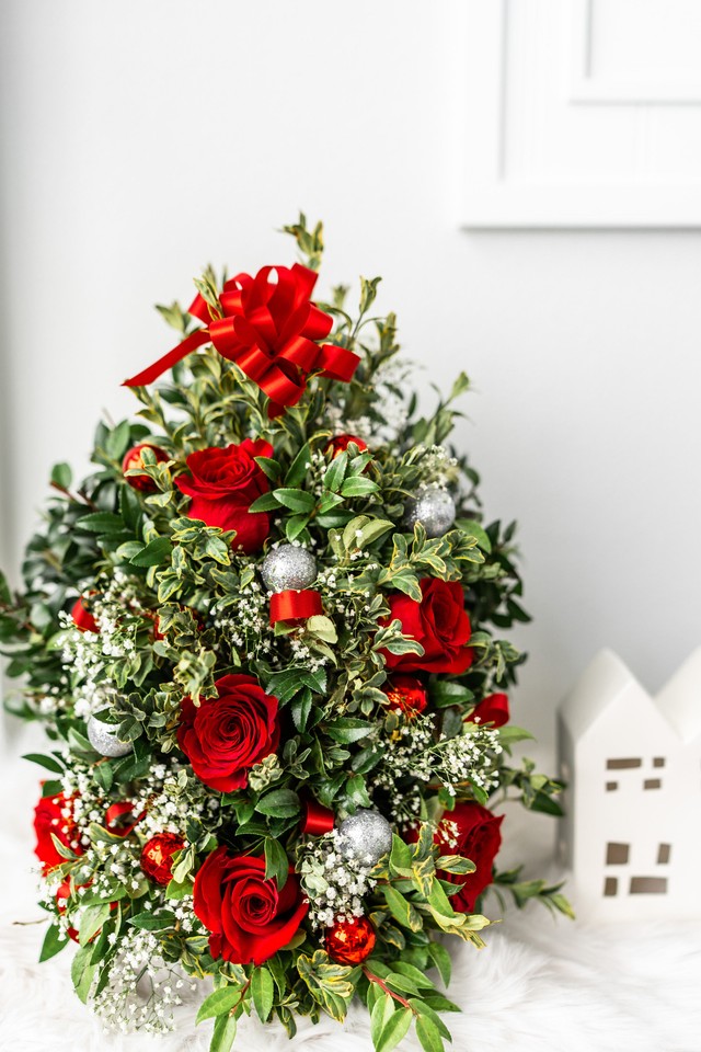 Christmas Tree on White Table